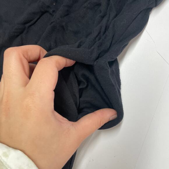 Diane Von Furstenberg Dress Womens 2 Black Draped Neck Empire Waist Mini - Picture 7 of 8